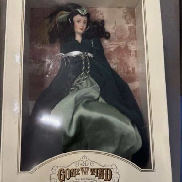 Rare Franklin Mint Gone with the Wind Scarlett O'Hara Vinyl Green Drapery Doll - Picture 16 of 16